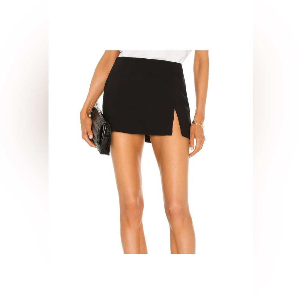 Amanda Uprichard Black Skort with Side Slit